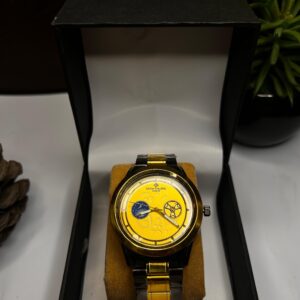 golden classic formal watch