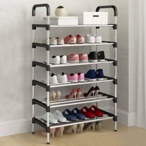 6 layer steel shoe rack organizer
