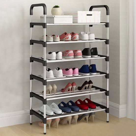 6 Layer Steel Shoe Rack Organizer